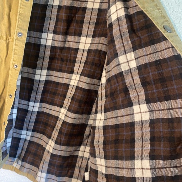 North River barn flannel chore shacket plaid Snap Up Outdoor M jacket - Picture 10 of 11